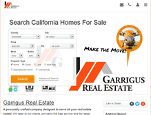 Tablet Screenshot of garrigusrealestate.com